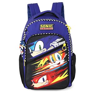 MOCHILA  ESCOLAR BOLSA DE COSTAS MENINO SONIC