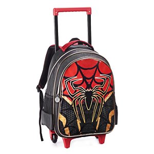 MOCHILA C/ RODAS ESCOLAR INFANTIL SPIDER ARANHA
