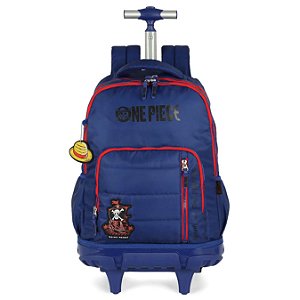 MOCHILA COM RODAS ESCOLAR MENINO ONE PIECE