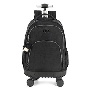 Mochila 4 Rodas Escolar Grande Espaçosa Up4you Dino Crinkle