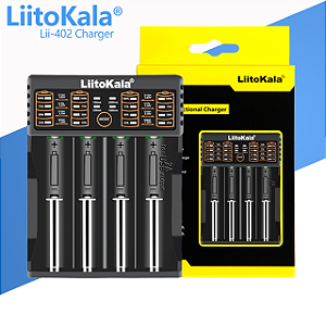 Carregador LiitoKala Simples 4 baterias