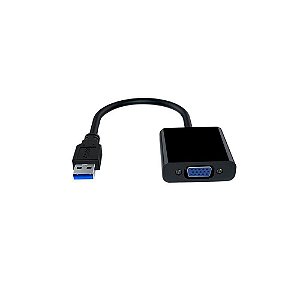 Cabo Conversor USB 3.0 Macho para VGA Fêmea Full HD