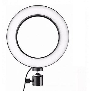 Iluminador Ring Light Selfie De Led - 6 Polegadas