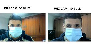 Webcam Full Hd 1080P Com Microfone Usb 2.0