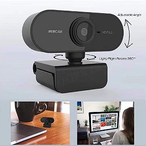 Webcam Com Microfone Full Hd 1080P