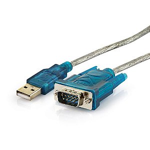 Conversor USB 2.0 para Serial Rs232 DB9 9pinos Macho