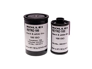 Filme 35mm - Rollei Retro 100 - 36 exp - ISO 100 - Preto e Branco - Vencido