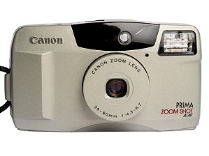 Câmera 35mm - Canon Prima Zoom Shot AIAF + 1x Bateria CR123A + Case