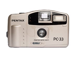 Câmera 35mm - Pentax PC-33 (9/10) na Caixa + 2 Pilhas AA