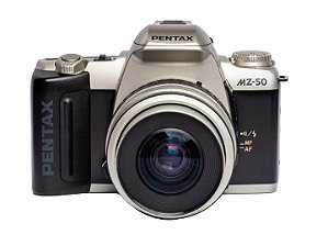 Camera 35mm - Pentax MZ-50 + Lente 35-80mm (9.5/10) + Baterias e Alça