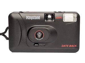 Câmera 35mm - Keystone 450PD (10/10) + 2 Pilhas + Alça + Case
