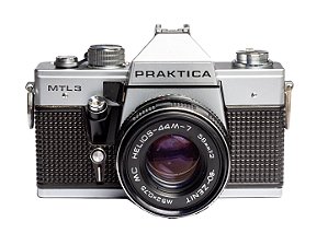 Câmera 35mm - Praktica MTL3 (9/10) + Lente 58mm f2 Helios (9/10) + Alça Nova + Filme