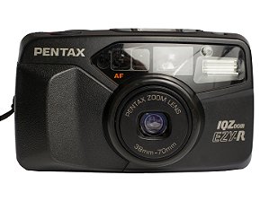 Câmera 35mm - Pentax IQZoom EZY-R (7.5/10) + Bateria - Visor com Defeito