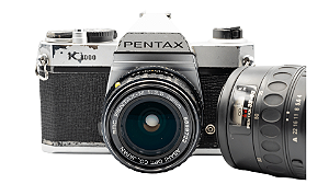 Câmera 35mm - Pentax K1000 + Lentes 28 e 35-80mm + Filme