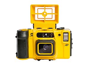 Câmera 35mm -  Minolta Weathermatic Dual 35 (9.9/10 - New Old Stock) - Completa, na Caixa
