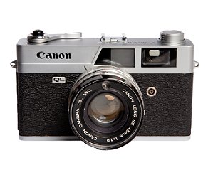 Câmera 35mm - Canon Canonet QL19 (9/10) + Alça Nova + Filme + Case