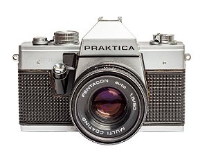 Câmera 35mm - Praktica Super 1000 (9/10) + Lente Pentacon 50mm f1.8 (9/10) + Alça Nova + Filme