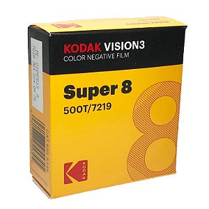 Filme Super 8 - Kodak Vision 3 500T/5219 - ISO 500 - Novo