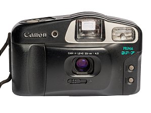 Câmera 35mm - Canon Prima BF-7 (9/10) + 2 Pilhas AA + Case
