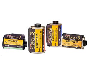 4x Filmes 35mm - Kit Kodak Vision3 Economy - 50D/200T/250D/500T - 20 poses