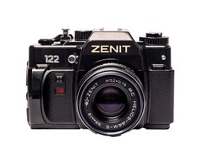Camera 35mm - Zenit 122 (9/10) + Lente Helios 44M-5 58mm f2.0 (9.5/10) + Case + Filme