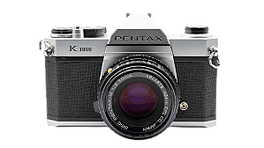 Câmera 35mm - Pentax K1000 + Lente 50mm f/2.0 + filme