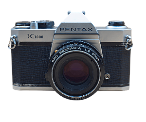 Câmera 35mm - Pentax K1000 + Lente 50mm f/2