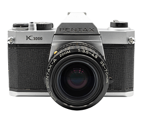 Câmera 35mm - Pentax K1000 (6/10) + Lente 35-70mm (9.5/10) + Filme