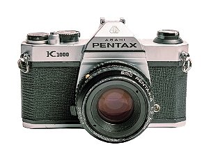 Câmera 35mm - Pentax K1000 + Lente 50mm f/2