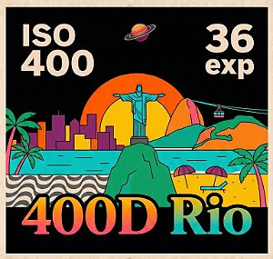 Filme 35mm - 400D Rio - 36 poses - ISO 400 - Novo - Apenas Câmeras sem Motor de Avanço - Sem DX