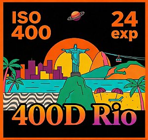Filme 35mm - 400D Rio - 24 poses - ISO 400 DX - Novo