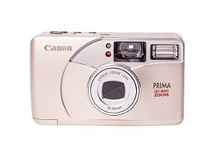 Câmera 35mm - Canon Prima BF-800 Zoom (9.5/10) + Filme e Bateria