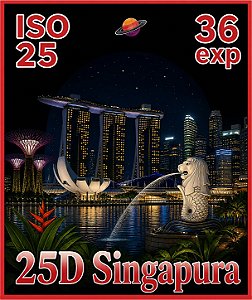 Filme 35mm - 25D Singapura - 36 poses - ISO 12 ou 25 - SEM DX