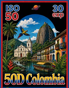 Filme 35mm - Colombia 50D - 30 exp - ISO 50 - SEM DX - Pré Venda