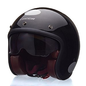 Capacete Lucca Sublime Glossy Black