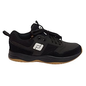 Tênis FreeDay Brooklyn preto logo branco