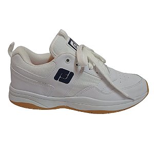 Tênis FreeDay Brooklyn Branco/Logo azul marinho