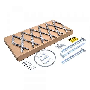 KIT REDE LAMINADA 0,50CM ALTURA 10 Metros Rede Concertina Laminada