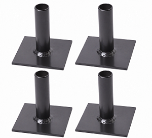 Sapata Fixa para Andaime em aço 10x10x12 Jogo c/4