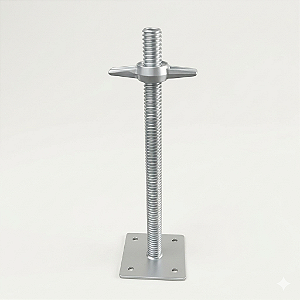 Sapata Ajustável 50cm Andaime Tubular Regulável Galvanizada