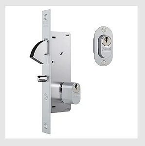 Fechadura STAM 901 porta de correr inox bico de papagaio