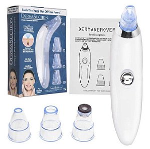Aparelho Sucção Removedor de Acnes Espinhas Cravos Derma Suction