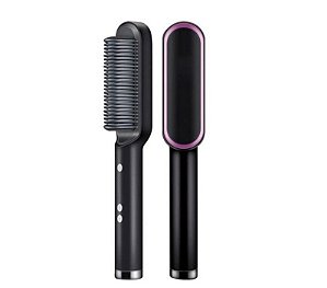 Pente Elétrico Escova Modelador Alisador Cabelo Vijod