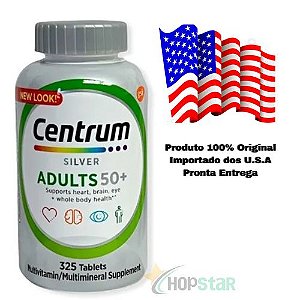 Centrum Silver 325 Tablets Adults 50+ Multivitaminas - Eua