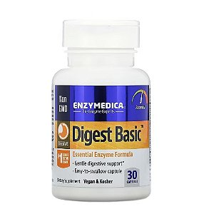 Enzima Digestiva Enzymedica Digest Basic 30 Caps - Eua