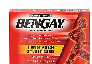 Pomada Bengay Ultra Strength - Kit C/2 Unids 113g – USA