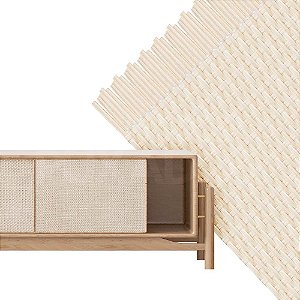 Palha Indiana Rattan Fibra Fina Fechada 100cm x 60cm