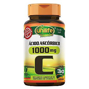 Vitamina C 1000mg - 30 cápsulas