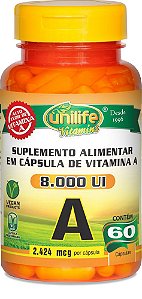 Vitamina A Retinol - 60 cápsulas