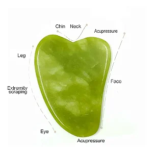 Rolo de Jade Natural para Rosto e Corpo, Gua Sha, Corpo De Pedra, Massageador De